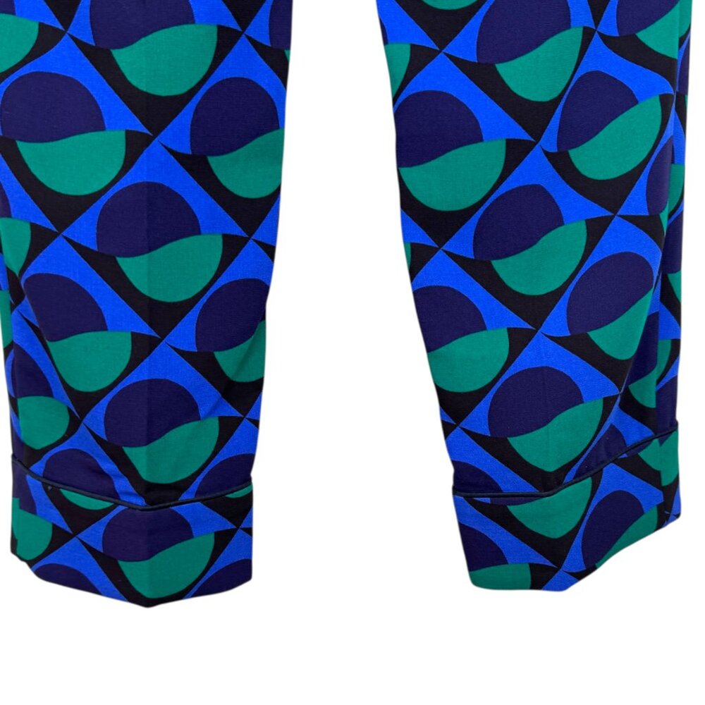 Marc Jacobs Blue and Teal patterned dress pants Size 8 - Picture 14 of 15